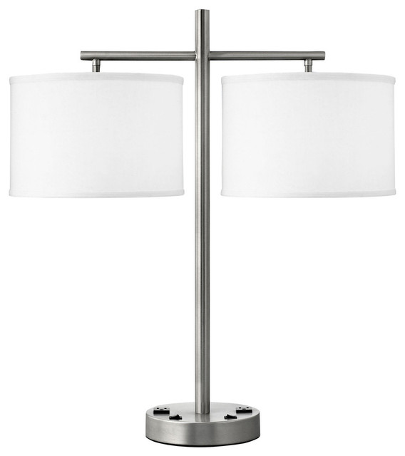 Twin Light Double Nightstand Lamp Single Transitional Lamp Sets By Medallion Lighting
