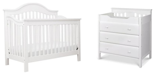 3 in 1 cot bed changing table chest of drawers