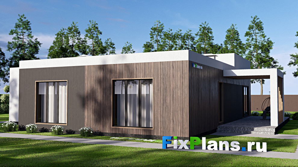 Проект одноэтажного дома 0х19м S213м2 F-17486