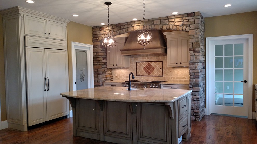 Kitchen - rustic kitchen idea in Boston