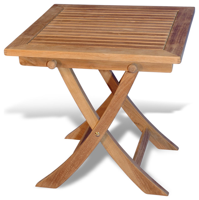 teak side square folding table - craftsman - outdoor side tables teak side square folding table - craftsman - outdoor side tables