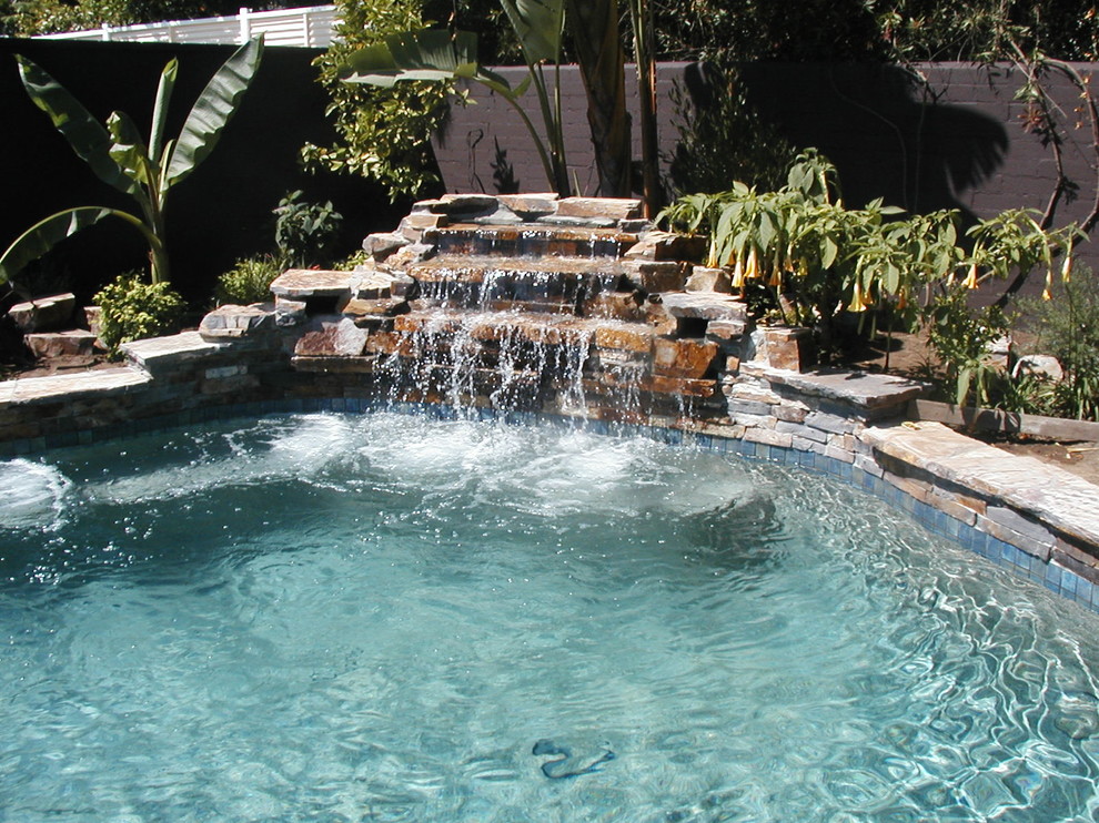 Tropical pool in Orange County.