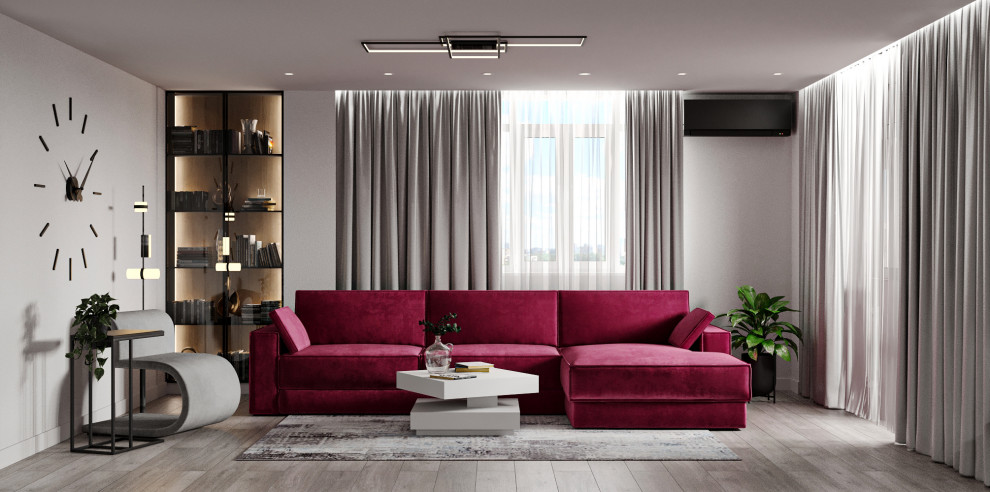 Минималистичная квартира с перетекающими гармоничными пространствами.