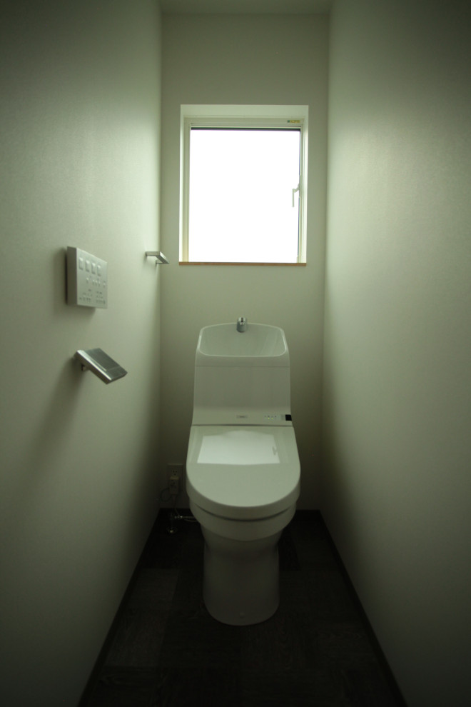 他の地域にあるモダンスタイルのおしゃれなトイレ・洗面所の写真