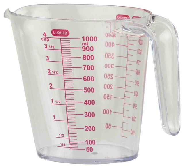 Home Basics 32 OZ Plastic Measuring Cup Traditional Measuring Cups