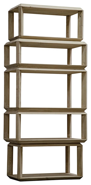 CFC Furniture Reclaimed Lumber Anton Bookcase, Short