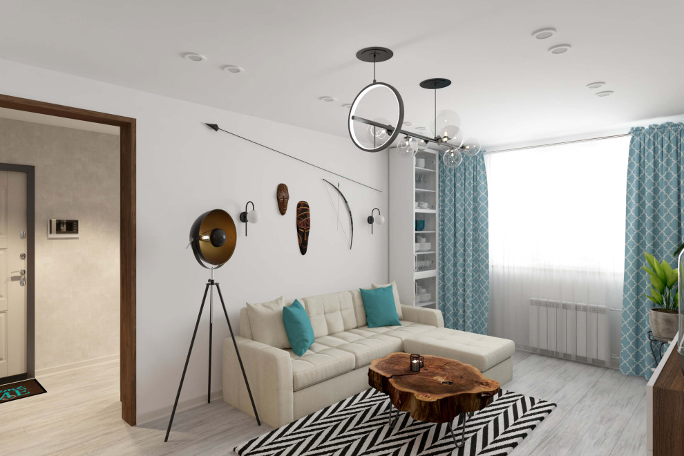 Трехкомнатная квартира 78 м2 в современном стиле, в доме серии П-44