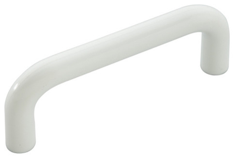 Belwith Hickory 3 In. Midway White Cabinet Pull P813-W Hardware