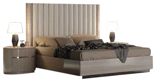 Giorgio 3 Piece Modern Bedroom Set Beige Queen