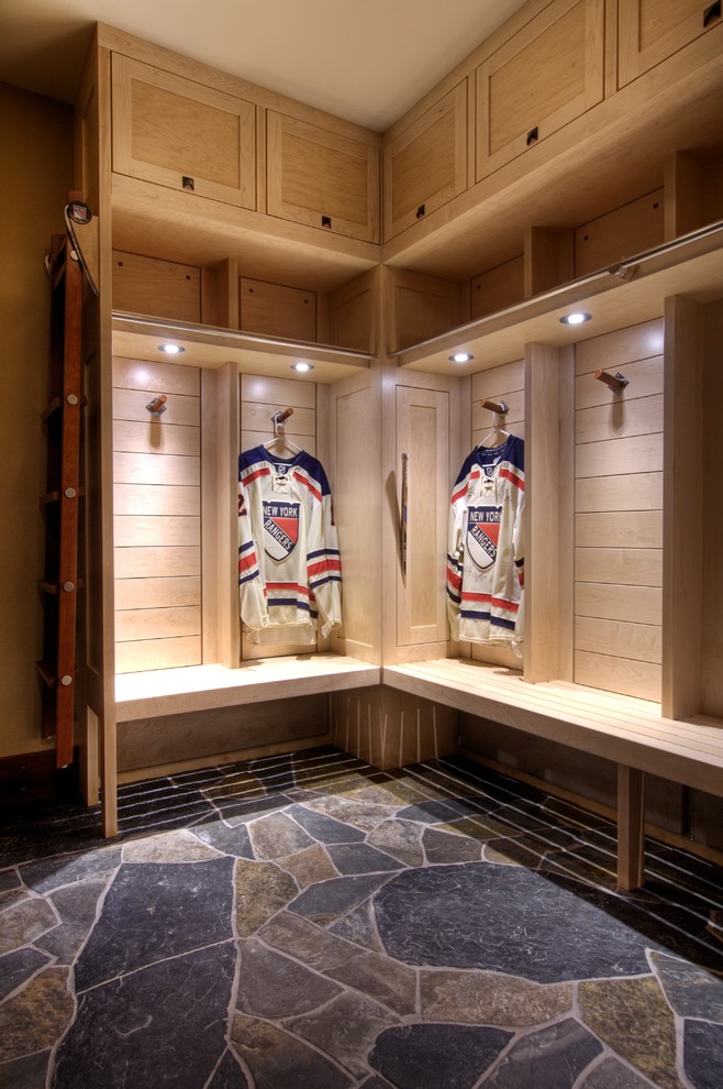 Inspiration for a transitional hallway remodel in Calgary
