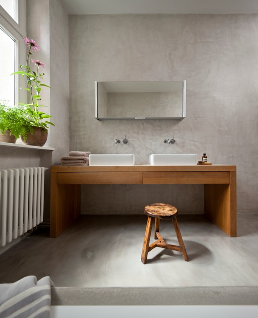 Waschtisch Eiche contemporary-badrum