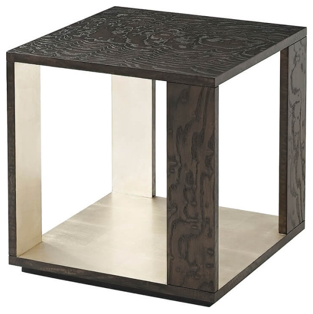Modern Cube Side Table Transitional, Cube Lamp Table