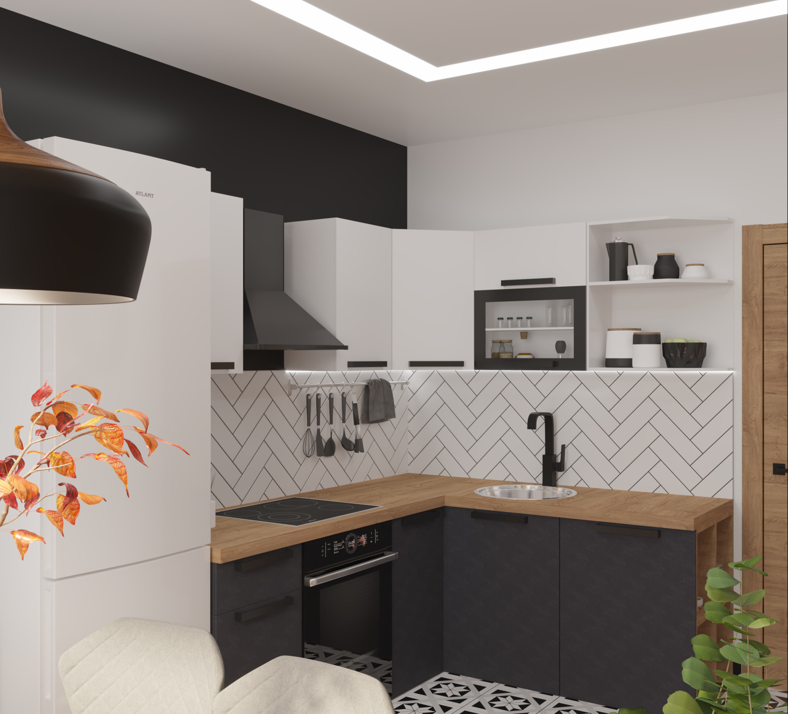 Яркая однокомнатная квартира