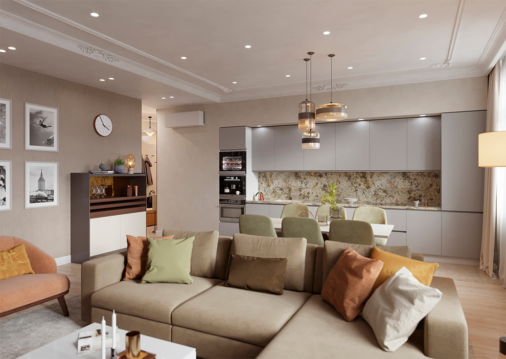 Дизайн проект квартиры на ул. Рогожский Вал в Москве, 135м2