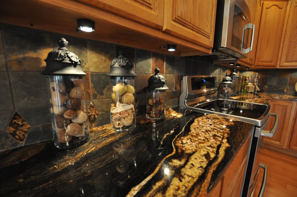 This is an example of an eclectic kitchen in Indianapolis.