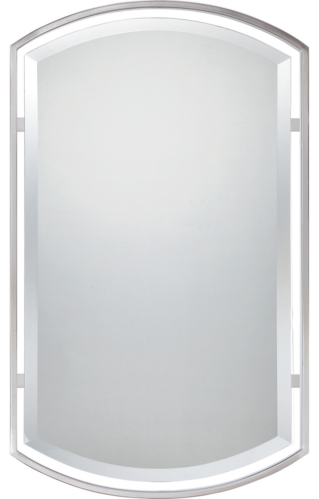 Quoizel Lighting QR1419BN Mirror In Brushed Nickel Contemporary