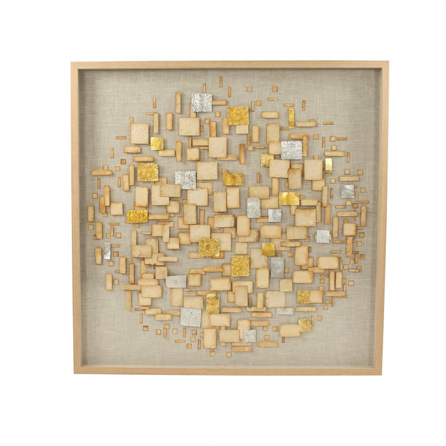 Abstract Paper Framed Wall Art Contemporary Wall Accents by