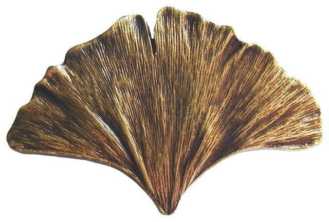 Ginkgo Leaf Knob Antique Brass - Contemporary - Cabinet And Drawer Knobs -  by Notting Hill Decorative Hardware | Houzz