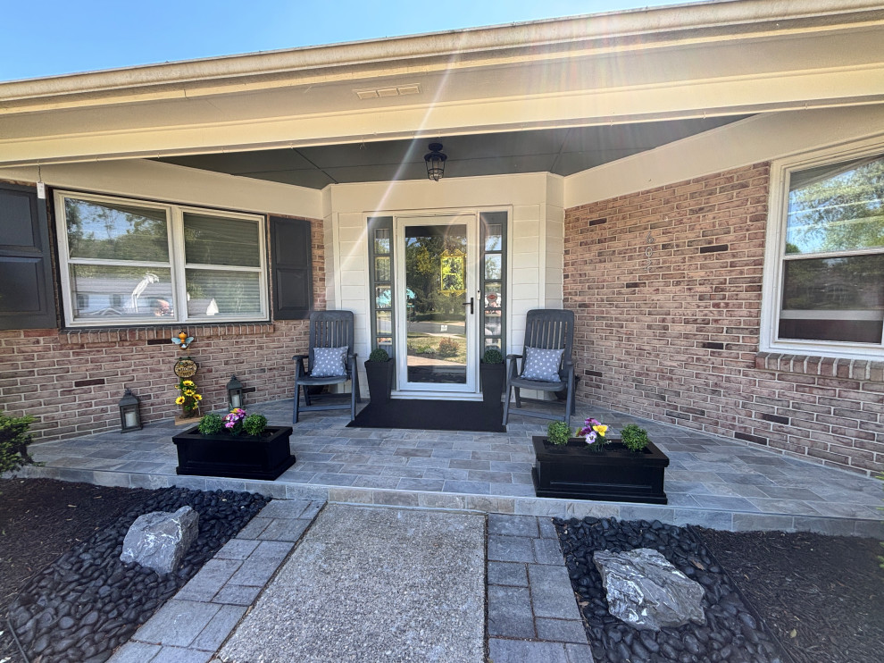 Elegant Entryway and Patio Hardscape Upgrade