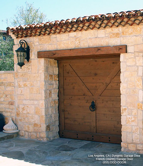 french country style garage doors - architectural designs