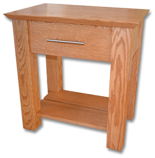 Secret Compartment Nightstand, Shaker Transitional Nightstands And