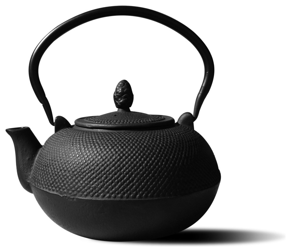 Cast Iron "Hakone" Teapot Wood Stove Humidifier, 3 Liters, Matte Black