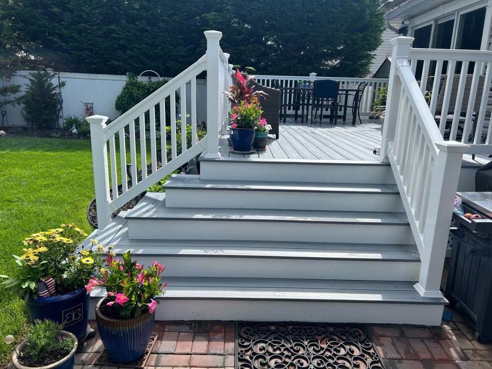 Massapequa Park | New Traditional Deck With Sod Installation