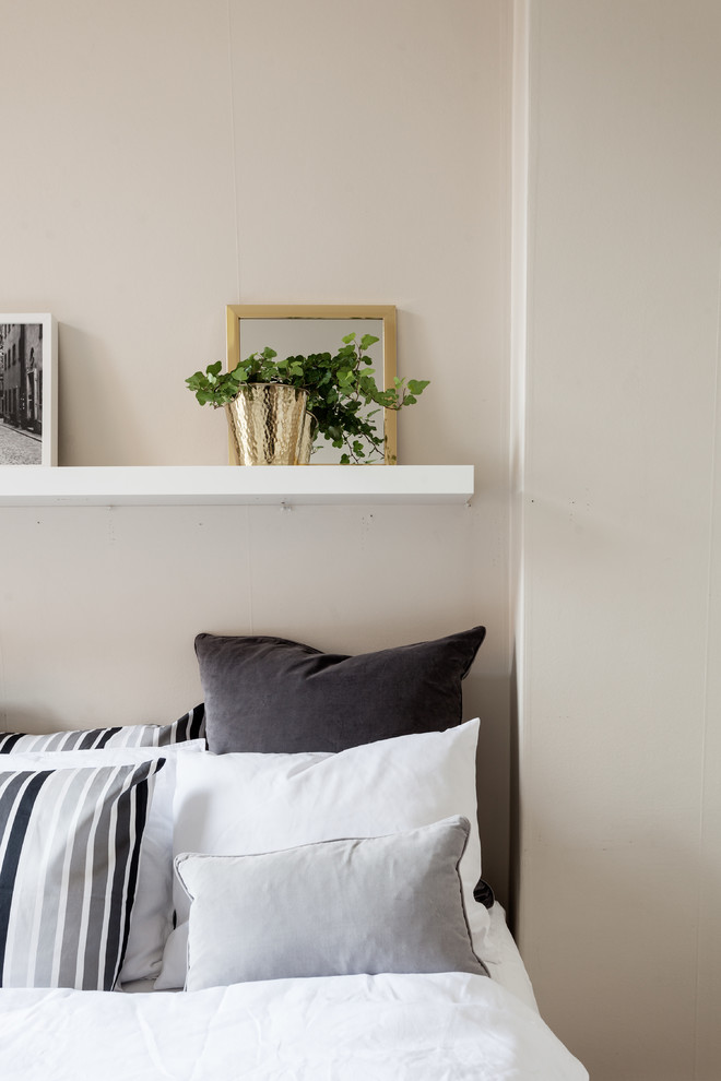 Inspiration för ett vintage sovrum