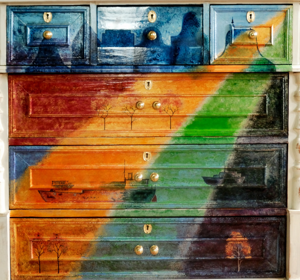 Расписная мебель (отдельные предметы)