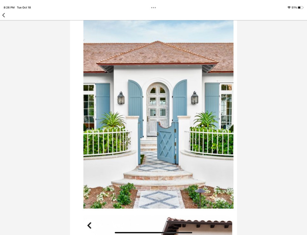 How can I find out the paint colors used on the exterior of this house