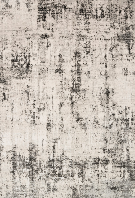 Silver Graphite Shed Free High Low Pile Alchemy Area Rug by Loloi II, 9'9"x13'6"