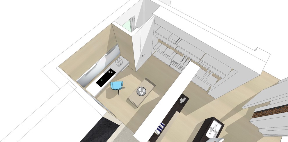 Schlafen, Bad und Ankleide - ein Konzept