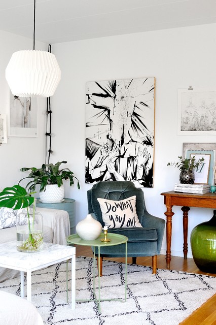 Inredningsreportage eclectic-living-room