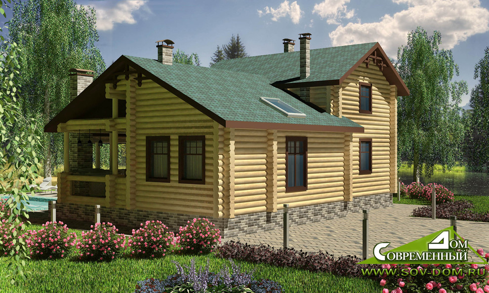 16-055 Жилой дом из оцилиндровки