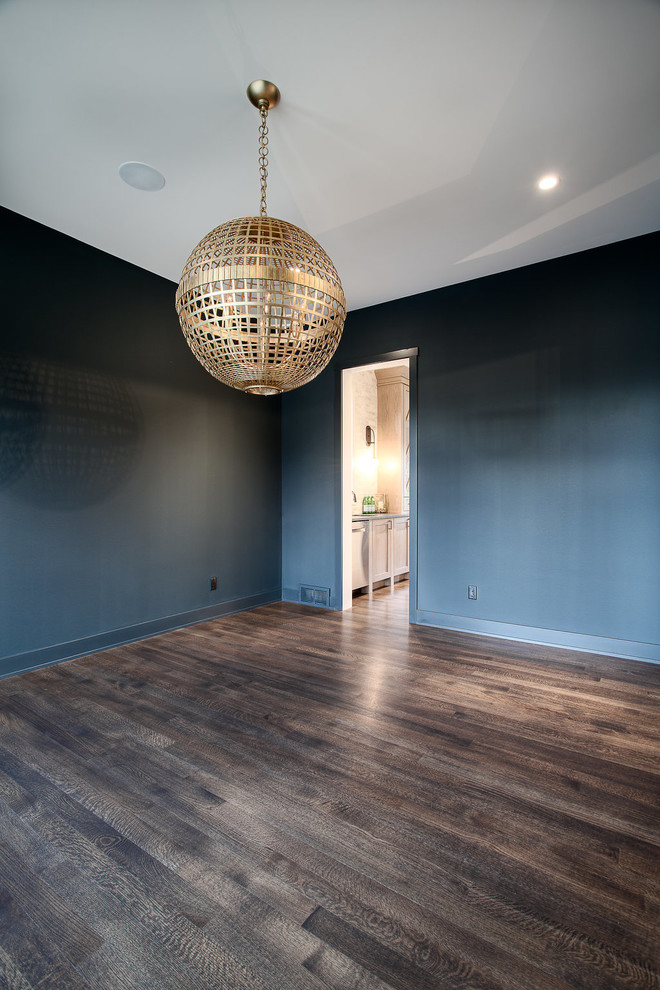 Transitional home design photo in Calgary