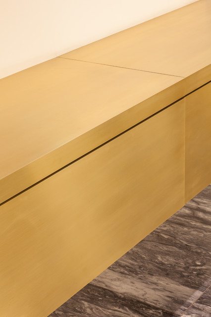 Brass Console Table contemporary-entre