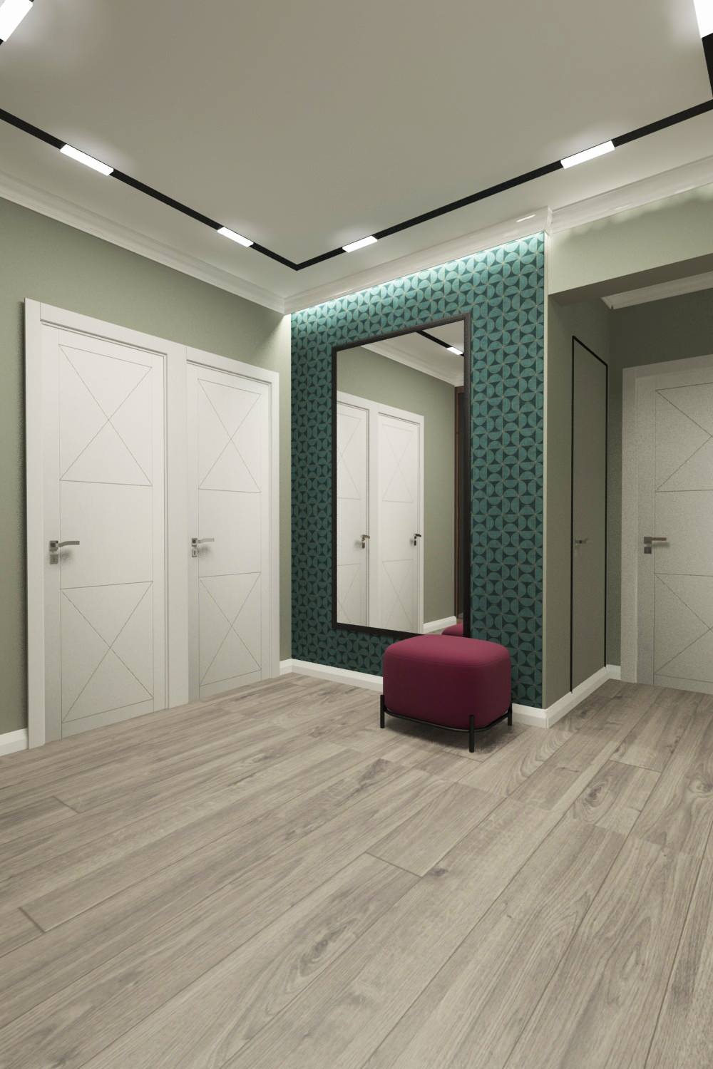 Трехкомнатная квартира в современном стиле в г. Новороссийск