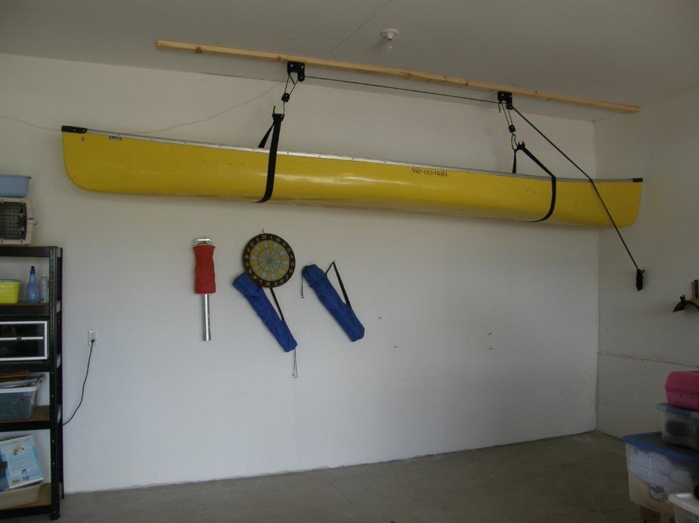 Garage Accessories Canoe Hoist Contemporary Garage