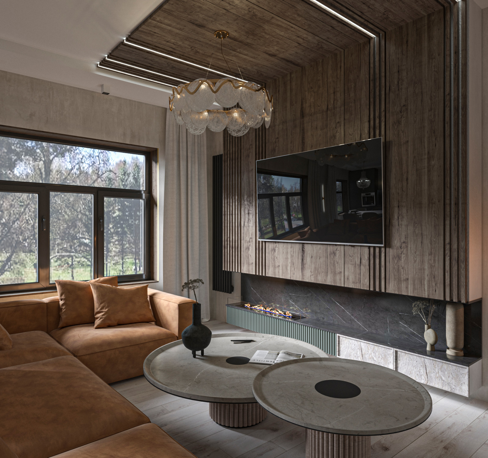 Проект квартиры в современном стиле.