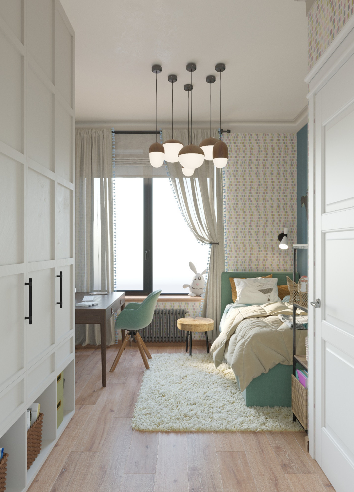 Квартира с этническими мотивами.