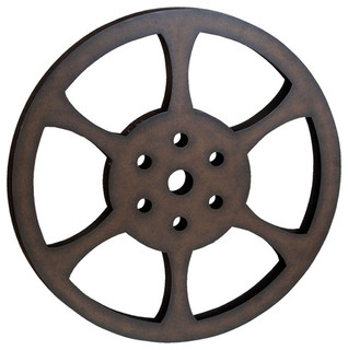 Hollywood Metal Film Reel Decor