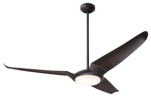 IC/Air 3 Blade 20W LED Fan, Dark Bronze, 56" Ebony Blades