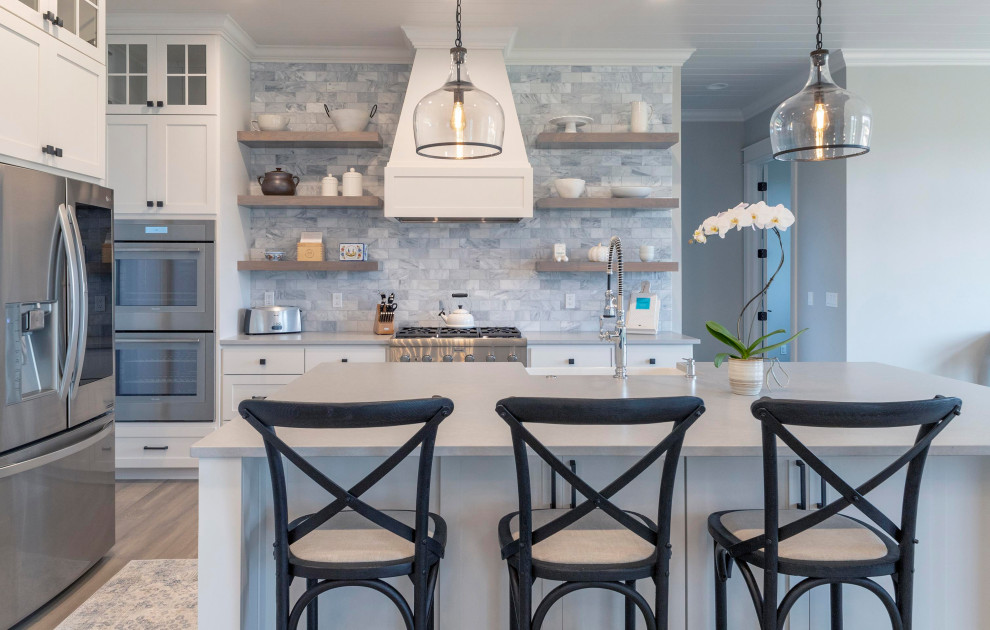 Inspiration for a transitional kitchen remodel in Seattle