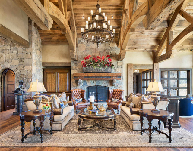 Rustic Living Room montagne-salon