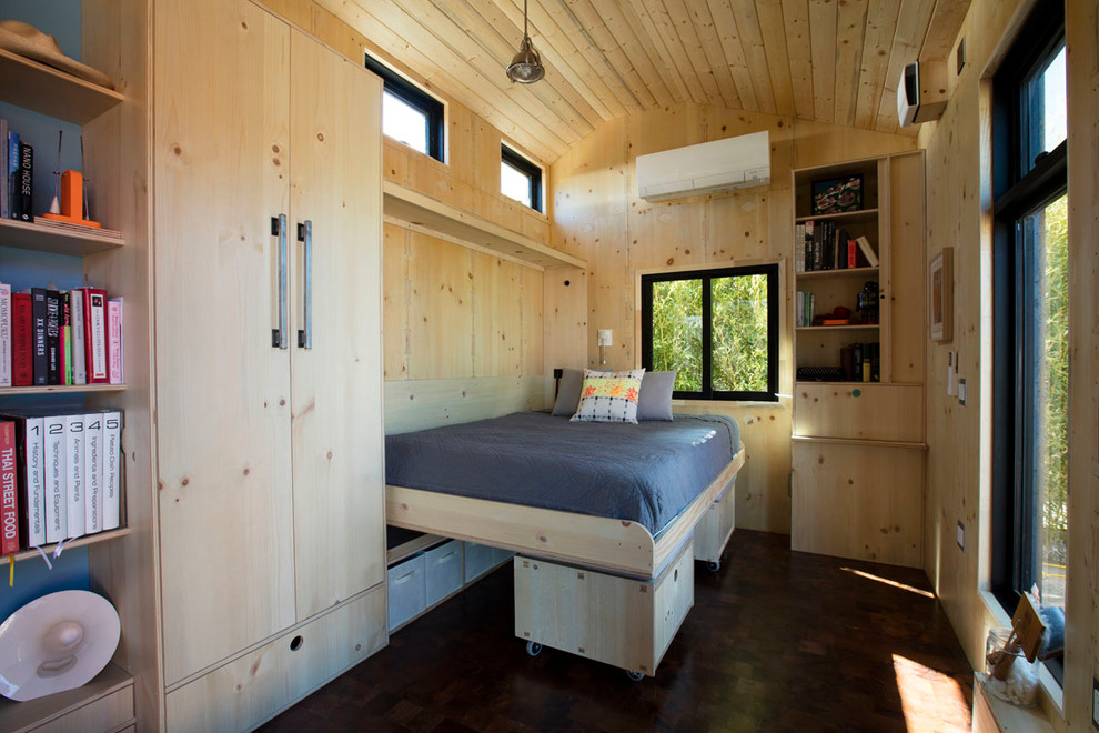 Inspiration for a small contemporary bedroom in Albuquerque.