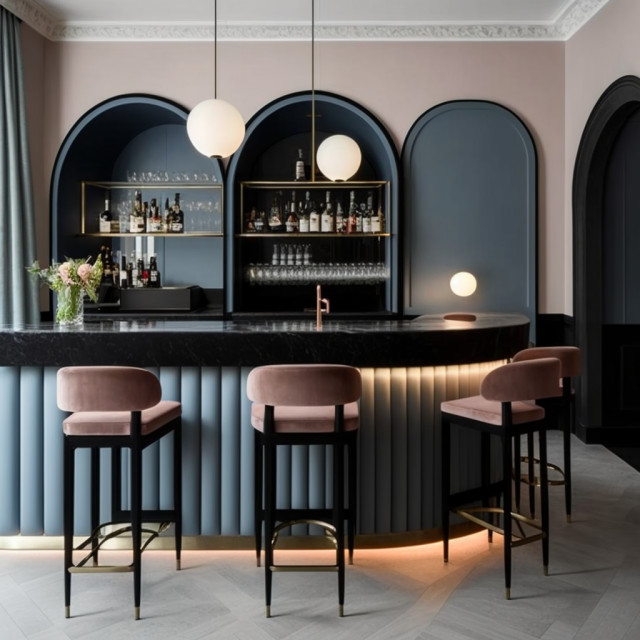 3D Skizzen classique-bar-de-salon