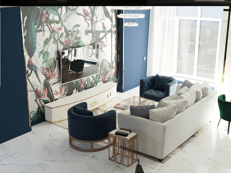 Проект трехкомнатной квартиры