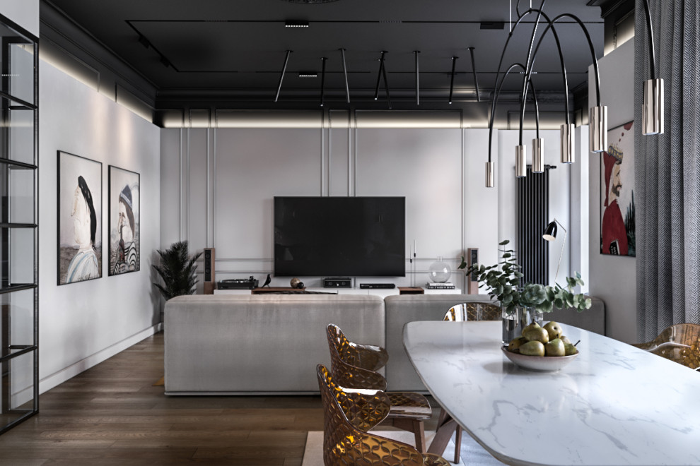 Частная квартира в стиле лофт для творческой пары