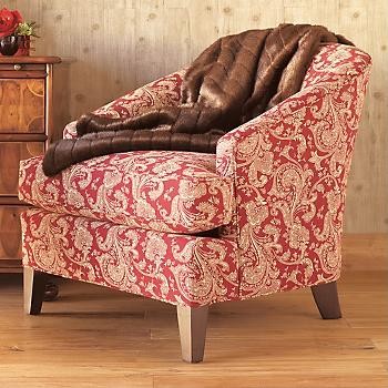Crimson Paisley Chair