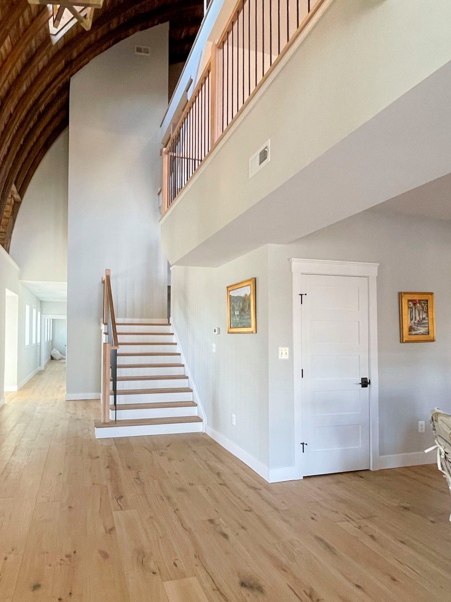 102_Straight-Freestanding Stairs/Landing in Barn Style Home, Leesburg VA 20175